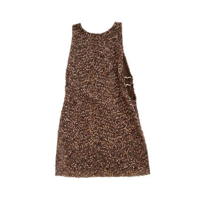 Sequin Cut-Out Shift Dress